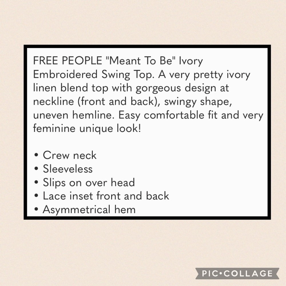 Free People Meant to Be Swing Top - Picture 4 of 4